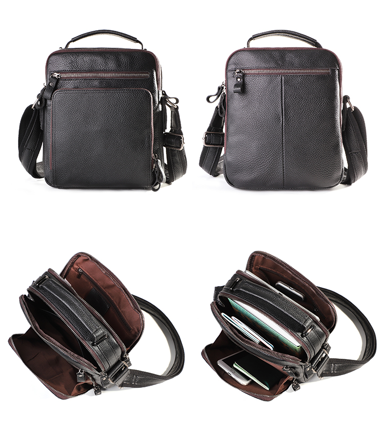 Custom Small Leather Messenger Bags for Mens