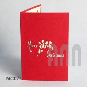 ANN HADICRAFT Custom Laser Cut 3D Japandi Style Angel Santa Greeting <b>Cards</b> Handmade <b>Embossed</b> Offset Printed Paper Viet Nam - Product Image 2