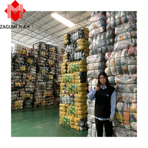 Zagumi <span class=keywords><strong>King</strong></span> Bale กางเกงขาสั้นมีซิปสำหรับสตรีผ้าฝ้ายมัดเป็นก้อนจากเกาหลีเสื้อผ้ามือสองเสื้อผ้ามือสอง1St เลือกได้ - Product Image 2