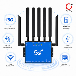 เราเตอร์ 5G WiFi6 แบบดูอัลแบนด์ กิกะบิต พร้อมไฟร์วอลล์ VPN WEP ช่องใส่ซิมการ์ด เสาอากาศ 6 ต้น รองรับผู้ใช้ 64 คน CPE โมเด็ม 5G - Product Image 5