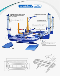 Banc de redressage de châssis intelligent avec mesure 3D et machine de carrosserie informatisée pour atelier de réparation automobile - Équipement de réparation de châssis en acier - Product Image 4