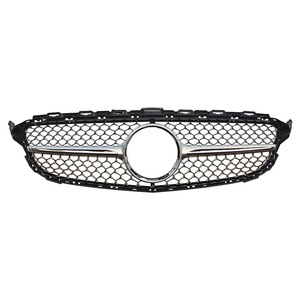 Grille de pare-chocs avant en plastique ABS Mercedes-Benz Classe C W205 motif ciel étoilé, pièce de mise à niveau 2015-2020 - Product Image 1