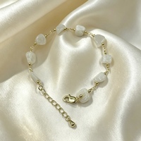 Bracelet enroulé tressé en laiton plaqué or avec perles de pierre naturelle, fait main, tendance, pour femme, vente en gros