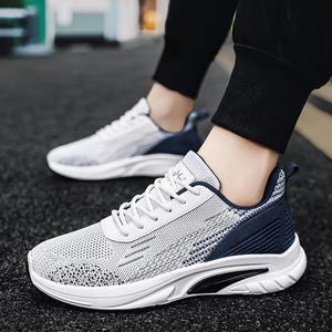 Zapatos Deportivos de Malla con Cordones para Hombre, Nuevos Modelos de Verano 2025, Transpirables, Modernos, Versátiles, con Entresuela de PVC de Suela Gruesa, Resistentes al Desgaste - Product Image 4