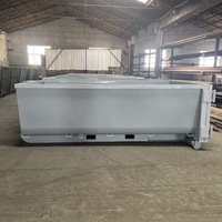 Conteneur de déchets à ouverture libre de 20 yards pour gestion des déchets, benne à déchets à crochet élévateur