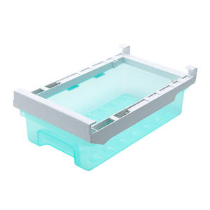 Organizador de Refrigerador C465 al por Mayor, Caja de Almacenamiento de Alimentos de Plástico Ajustable, Cajón Retráctil, Ahorrador de Espacio, Deslizable para Refrigerador - Product Image 4