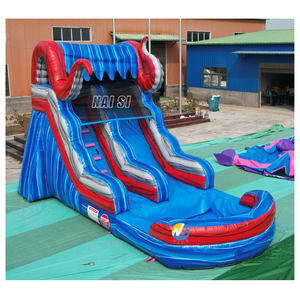 Tobogán Acuático Inflable Comercial de 15 pies Económico para Niños, Parque Acuático para Patio Trasero con Piscina - Product Image 2