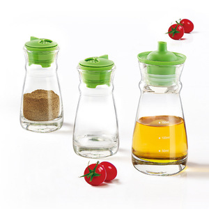 Ensemble d'ustensiles de cuisine en verre <span class=keywords><strong>Luminarc</strong></span> Authentic, pots à épices, pots à sel et sucre, bouteilles à sauce soja et vinaigre, durables et compatibles lave-vaisselle - Product Image 1