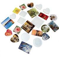 Aimants de réfrigérateur vierges en acrylique de 3,8 mm pour sublimation, forme carrée, pour transfert thermique, souvenir touristique, cadeau photo, vente en gros