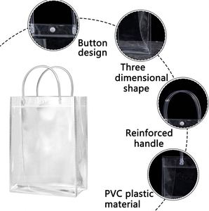 Bolsa de Regalo Pequeña Aprobada para Estadios, Bolsa de Vinilo Transparente, Bolsa de PVC, Bolsa de Compras de Plástico Transparente - Product Image 2
