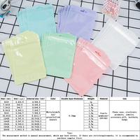 Venta al por mayor en stock 10,5*15cm bolsas de plástico transparentes impermeable plano fiesta embalaje para accesorios de moda impresión en huecograbado