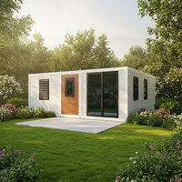 Maison conteneur préfabriquée mobile, Bâtiment de bureau modulaire préfabriqué, Assemblage rapide, Centre commercial personnalisé, Bar à café