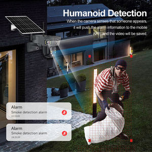 V380pro 2K 4mp Dubbele Lens Straatverlichting Led Schijnwerper Camera 3 Scherm Draadloze 4G Simkaart 8W Zonnepaneel 8000Mah Batterij Cmos - Product Image 2