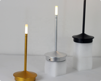 Lampe de nuit extérieure IP65 pour le camping, décoration LED, lampe de table rechargeable sans fil tactile pour bar de restaurant