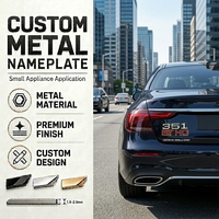 Motorcycle & Electric Vehicle Zinc Alloy PVD Vacuum Plated Corrosion-resistant UV-resistant Metal Nameplate Sign for Computer