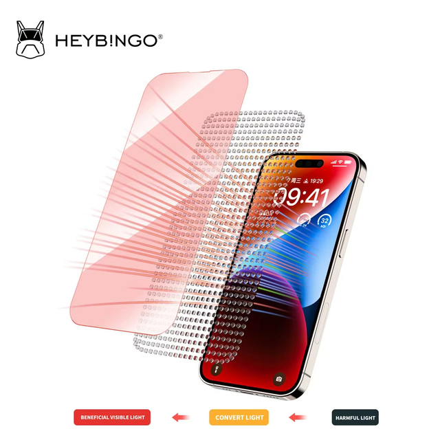 Wholesale Red Light 9H Ultra-Thin 2.5D Clear Tempered Glass Screen Protector Waterproof for 11 12 13 14 15 16 Pro Max