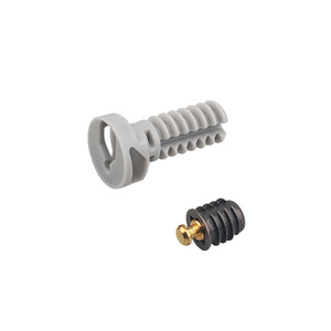 Conector 2 en 1 Oculto, Gris Claro, Acero al Carbono, Fácil Instalación, Soporte para Estantes de Gabinete - Product Image 1