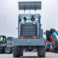 CE-Zertifizierter Kompakter Frontlader 1200kg Traglast 4x4 Mini-Lader Hochleistungs-Hydraulischer Knickgelenkter Hoflader