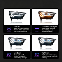 Ensemble de phares à LED avec feux de jour (DRL) et clignotants séquentiels pour Audi Q3 2019-2024