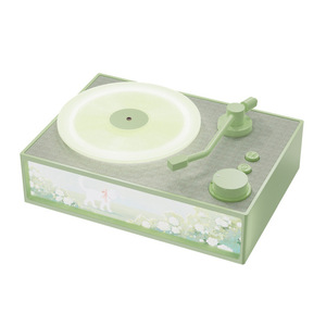Lecteur <span class=keywords><strong>de</strong></span> disques vinyles rétro compact en matériau ABS, son ambiant <span class=keywords><strong>de</strong></span> haute qualité, cadeau X19, haut-parleur sans fil - Product Image 1