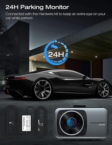 Yikoo máy quay <span class=keywords><strong>Video</strong></span> Xe Hơi Ống kính kép Camera hành trình 4K 140 góc rộng Wifi GPS Vòng ghi âm hộp đen với 1 năm bảo hành màn hình IPS - Product Image 2