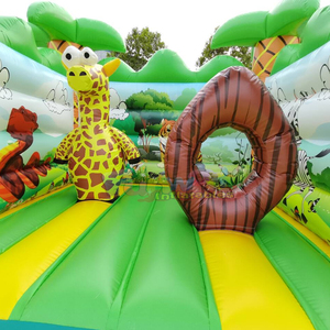 Chateau gonflable outdoor <b>bounce</b> house commercial inflatable safari jumping <b>castle</b> for children's parties - Product Image 5
