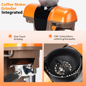 מכונת אספרסו רב תכליתית ביתית איטלקית 1000 וואט חצי אוטומטית עם מטחנה - Product Image 4