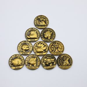 Moneda de Metal Personalizada de Aleación de Zinc, Color Vintage, Doble Cara, con Diseño en Relieve de Anime, Dibujos Animados, IP, Juego - Product Image 2