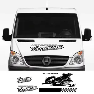 Calcomanías para Capó de Coche, Calcomanía para Puerta Trasera, Gráficos para Autocaravana, Vinilo Decorativo Deportivo para Motocross, Cubierta para Mercedes Benz Sprinter - Product Image 3