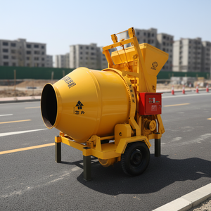 Muhua Ex-Works Bétonnière portative 300 <span class=keywords><strong>litres</strong></span> en acier au carbone avec élévateur, moteur 5,5 kW et pompe à eau haute efficacité - Product Image 6