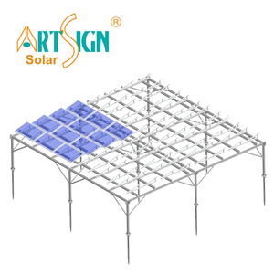 Structure de montage solaire pour panneaux photovoltaïques en acier au carbone pour toits, clôtures de ferme, chariot agricole, fonctionnant sous <span class=keywords><strong>le</strong></span> système de montage solaire - Product Image 1