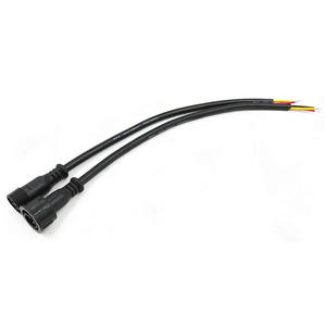 ขั้วต่อสายไฟแบบกันน้ำ <span class=keywords><strong>3</strong></span> แกน สีดำ ชนิดตัวผู้/ตัวเมีย ความยาว 30 ซม. สายไฟขนาด 18AWG แต่ละชุดมีทั้งตัวผู้และตัวเมีย 10 เส้น - Product Image 3