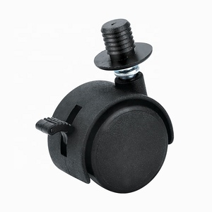 Gute bewegliche drehbare Lenk rolle aus Nylon 30kg geladen ruedas para muebles Büro computer Tisch fuß räder Nachlauf - Product Image 4