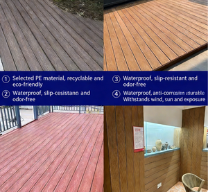 Revêtement de sol extérieur en WPC extrudé, imperméable, prix direct usine, vente en gros de terrasses en composite <span class=keywords><strong>bois</strong></span>-plastique - Product Image 6