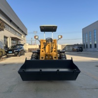 1-1.5 Ton Mini Wheel Loader Compact Front End Loader dengan Bucket Hidrolik untuk Konstruksi