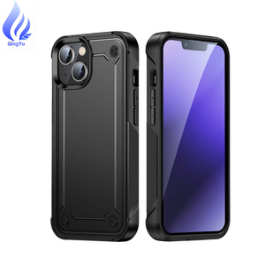 2024 nouveautés produits tendance 2 en 1 coque de téléphone PC pour <span class=keywords><strong>iPhone</strong></span> 14 Pro noir nouveaux accessoires mobiles - Product Image 1