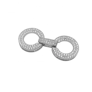 Cierres de mariposa de plata de ley 925 chapados en oro de 18k para pulseras de 25mm con cierre de resorte, ideales para la fabricación de joyas con perlas. - Product Image 4