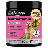 Complément alimentaire pour la santé des animaux de compagnie, 10-en-1, multivitamines, comprimés à mâcher pour chiens et chats - Ingrédients naturels favorisant la digestion, l'immunité et la santé de la peau