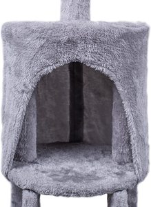 138Cm <span class=keywords><strong>Cat</strong></span> <span class=keywords><strong>Scratch</strong></span> Berichten Multi-Level Stabiele Kat Klimmen Toren Kat Activiteit Bomen Met Ladder, indoor Pet Activiteit Meubels Spelen - Product Image 5