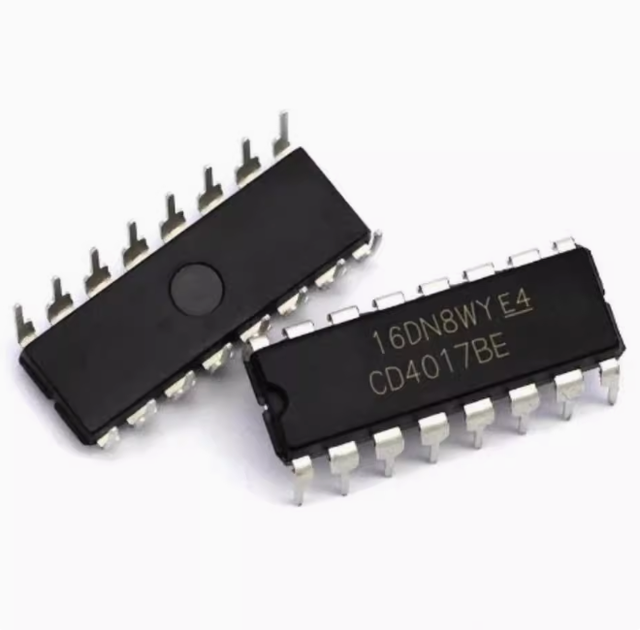 FYX Stock CD4017BE IC 4017 Logic IC Counters Dividers Chip Integrated Circuit CD4017 DIP-16  CD4017B China-made Replacement Chip