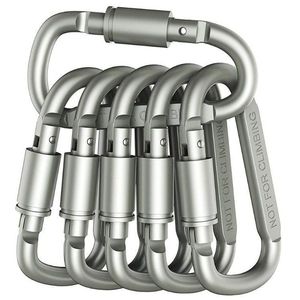 Aluminum Alloy Carabiner 111kg Load Durable <b>Safety</b> Buckle For Electric Scooters Backpack <b>Keychain</b> Water Bottle Hook - Product Image 1