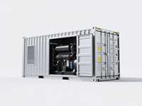 Générateur silencieux de type conteneur de 1750 kW avec démarrage automatique et 480 V pour usage d'urgence en usine, hôtel, hôpital, centre de données