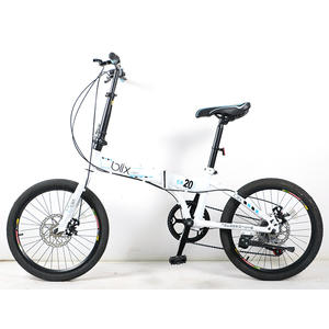 Fourche de vélo pliable <span class=keywords><strong>Blix</strong></span> 20 pouces en acier à haute teneur en carbone avec suspension avant/arrière et freins à disque mécaniques - Légère, capacité de charge de 100 kg - Product Image 5