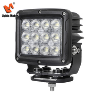 Projecteur de travail LED carré 180W pour VTT UTV, 20000LM, faisceau spot et large, super lumineux, étanche IP67, 10-36V, universel, en alliage, lampe de travail 74180