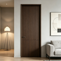 Nouvelle porte insonorisée en aluminium et bois à ouverture latérale, finition écologique, pour villa, appartement, maison, bureau.