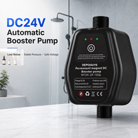 Pompa Booster Air Mini Rumah Tangga DC24V 100W Pompa Tekanan Otomatis untuk Pemanas Air Shower Keran Dapur Tekanan Air Rendah
