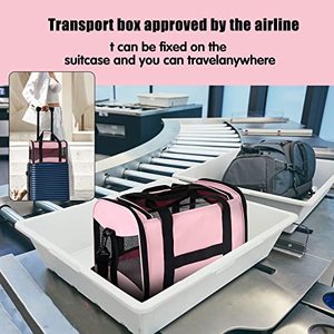 Housse <span class=keywords><strong>de</strong></span> transport pour <span class=keywords><strong>chat</strong></span>-Pet Carrier Airline Approved Breathable Pet Travel Carrier Amovible Fleece Pad - Product Image 4