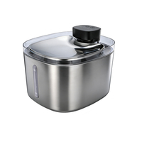 Fontaine à eau pour animaux de compagnie en acier inoxydable 5L, distributeur d'eau automatique à circulation continue, modes de sortie multiples pour chats, chiens, accessoires pour animaux de compagnie