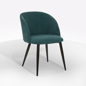 Poltrona CELESTE in Velluto CM 53x60 H. 80 Verde Acqua - Product Image 1