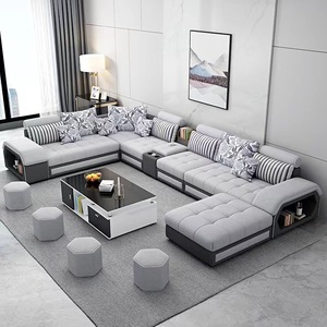 Conjunto <span class=keywords><strong>de</strong></span> sofás <span class=keywords><strong>de</strong></span> cuero personalizados, muebles <span class=keywords><strong>de</strong></span> lujo <span class=keywords><strong>de</strong></span> fabricación <span class=keywords><strong>de</strong></span> Foshan, rexin divan, para sala <span class=keywords><strong>de</strong></span> estar - Product Image 2